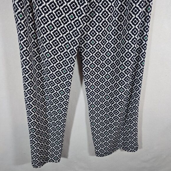 Chico's Ankle Pants Size 1 Geometric black And White Gently Used leggings - Picture 9 of 9